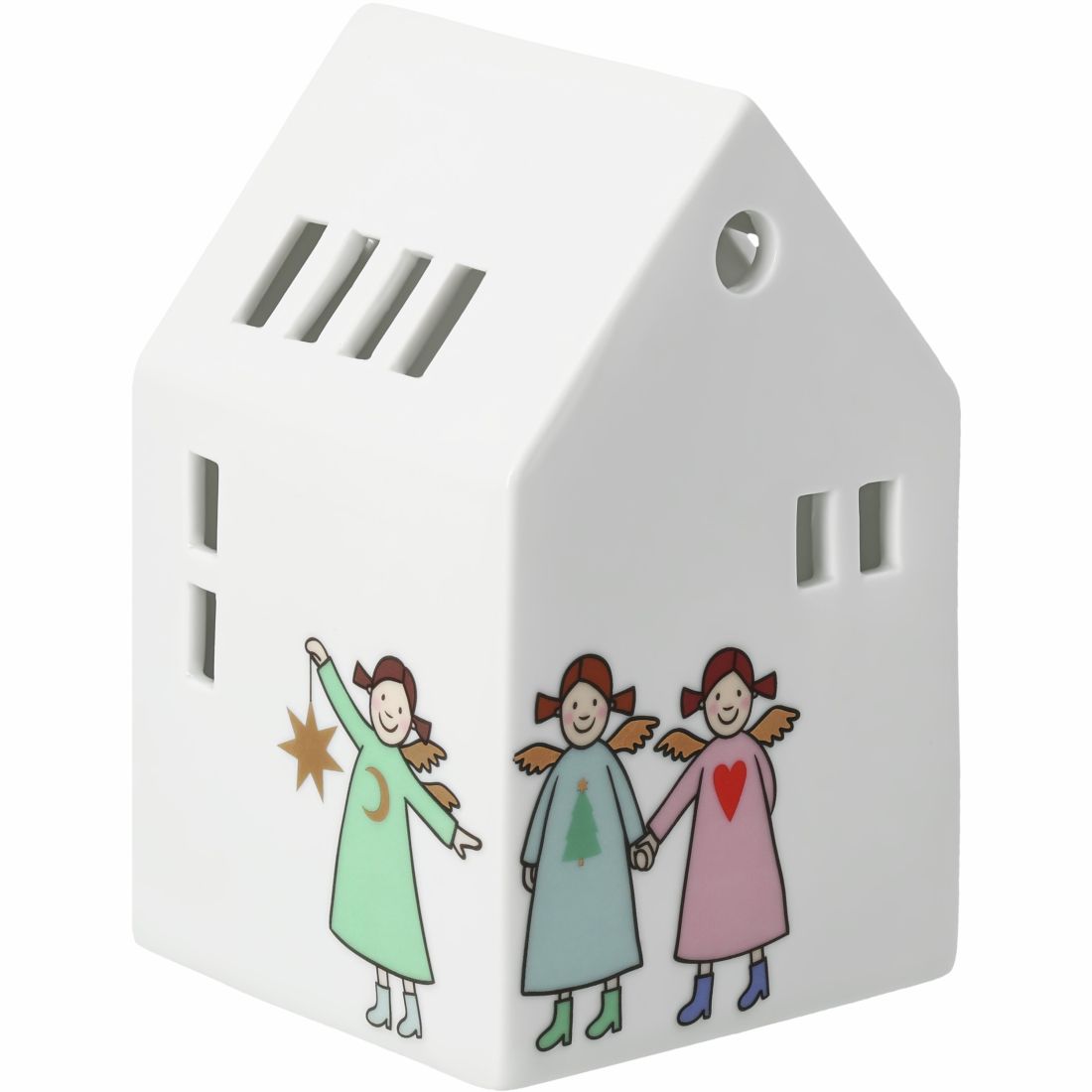 Figuren, Engelfiguren, Drei Engel, Keramikhaus, Weihnachtsdekoration