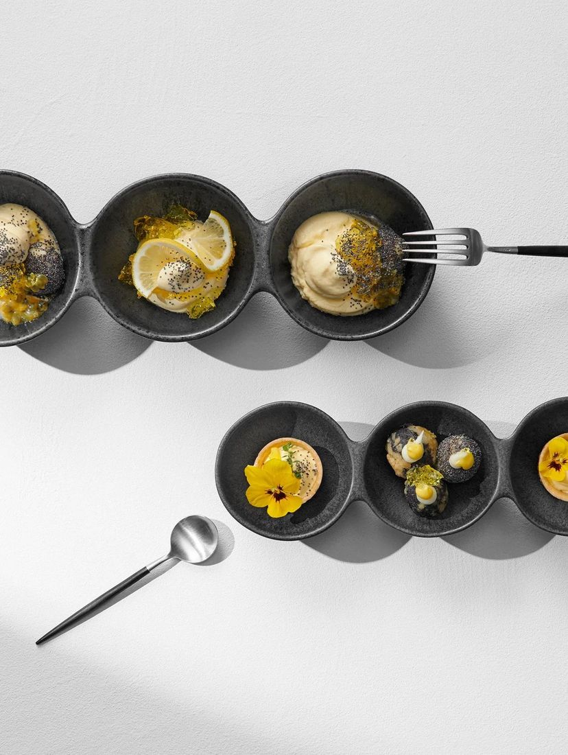 Essen, Präsentation des Essens, Löffel, Ei, Brunch