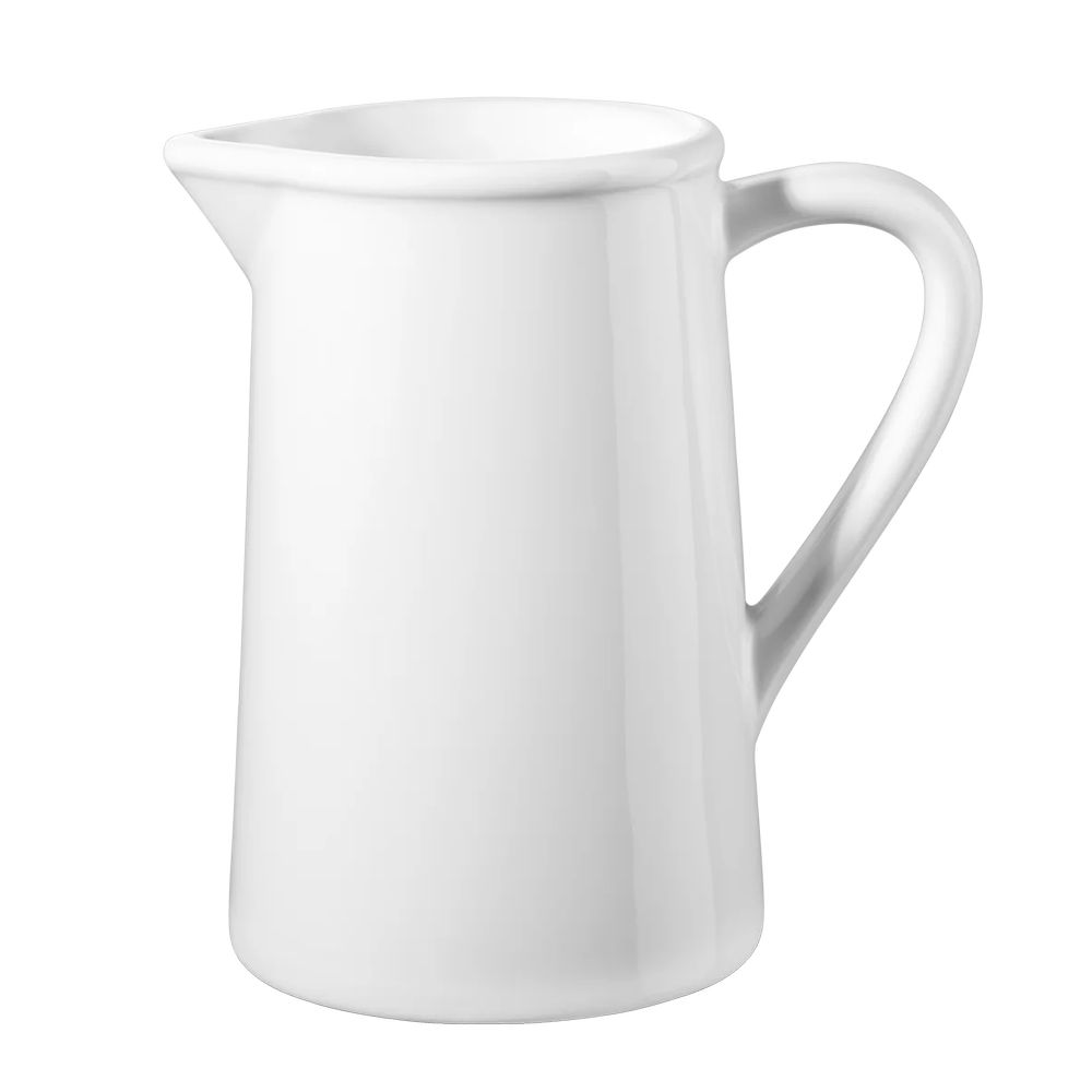Schlichter weiß glänzender Porzellan-Krug 500 ml mit Henkel aus der Geschirrserie grande von ASA Selection