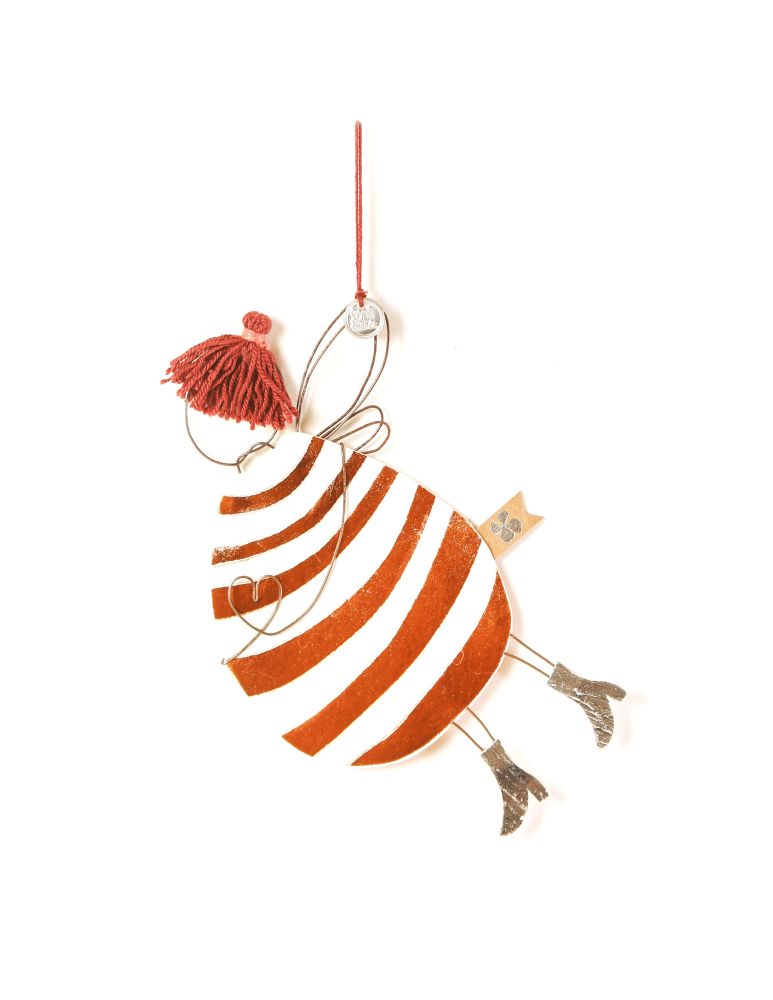 Pummelfee Streifen Kunst, Kunsthandwerk, Zubehör, Ohrring, Schmuck