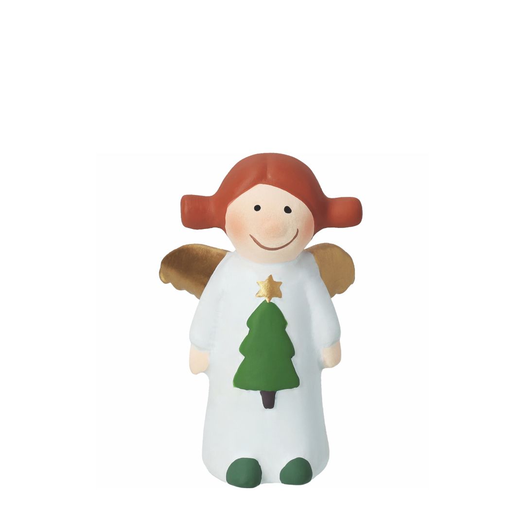 Kleine handbemalte Sammelfigur Himmlische Schwester Sternchen Mini Edition 10 von räder aus Steinzeug