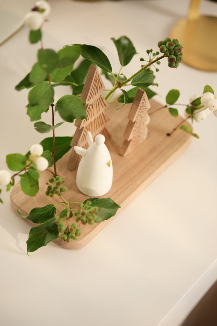 Deko, Holz, Weihnachten, Keramik, Figur