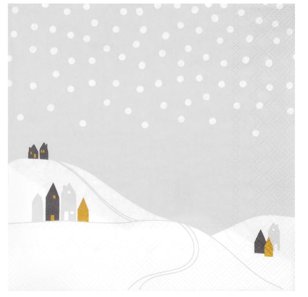 Servietten "Schneelandschaft"