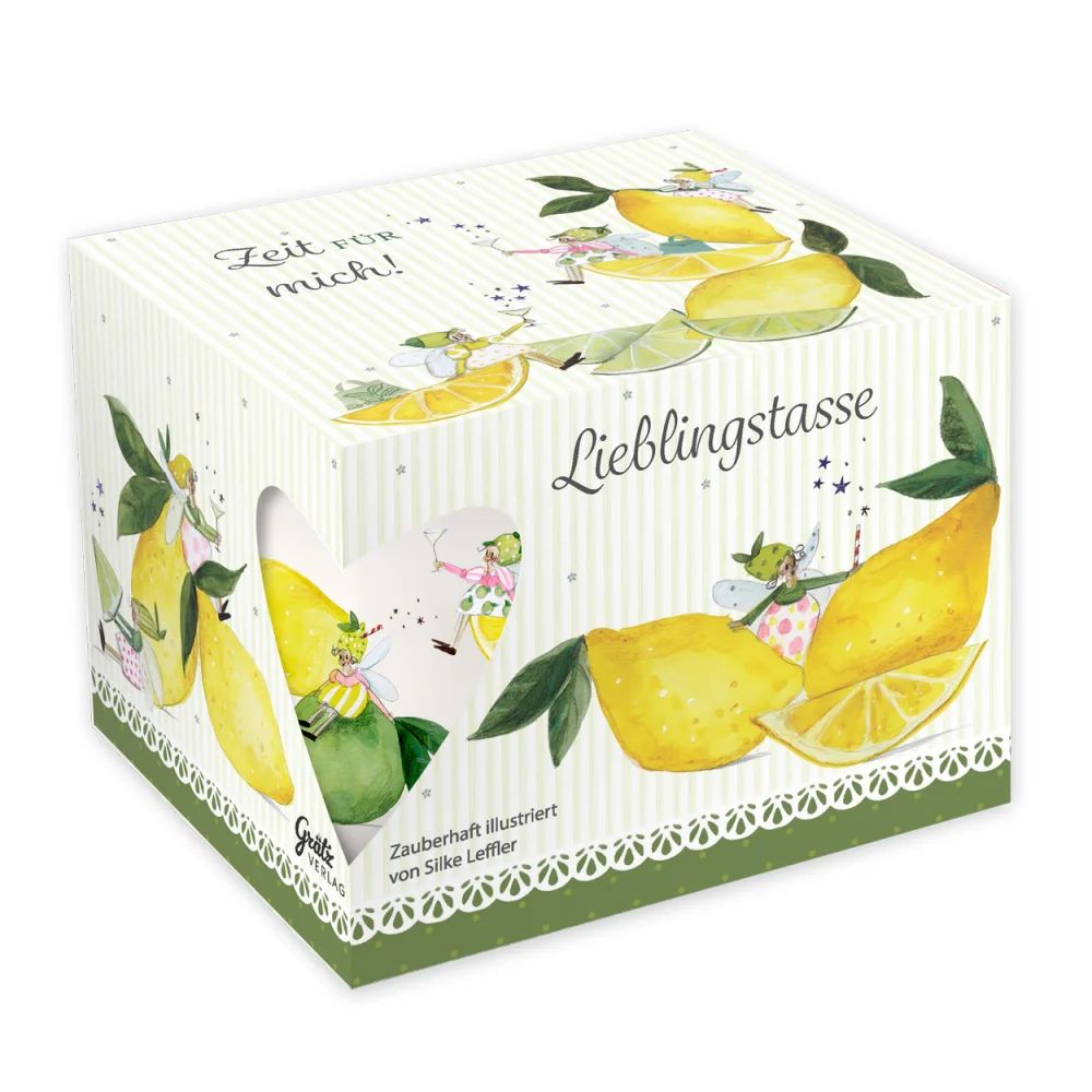 Zitrone, Zitronen, Box, Geschenkebox, Mustergeschmückte Box