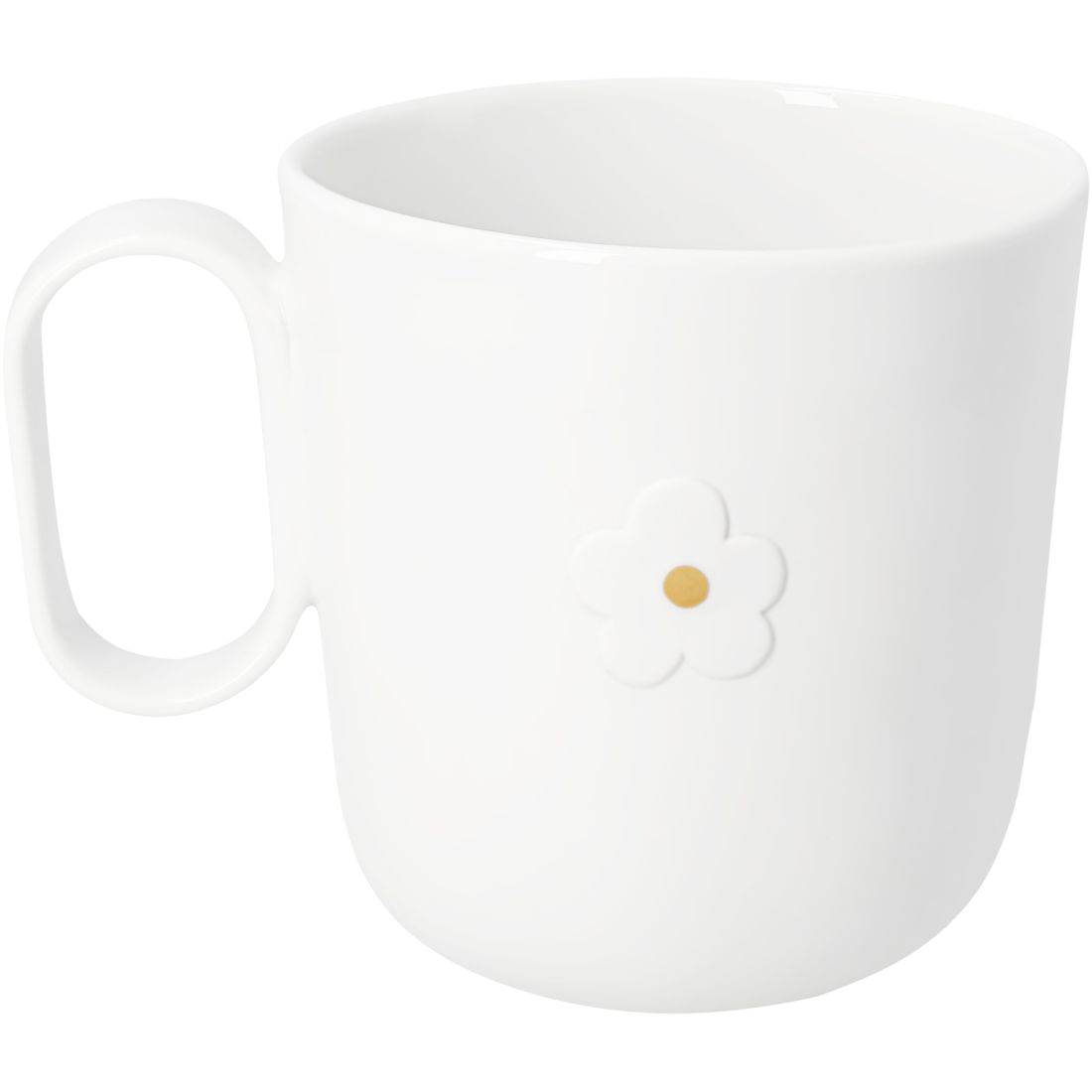 Tasse, Mug, White, Blumenanhänger, Kaffee-/Teetasse