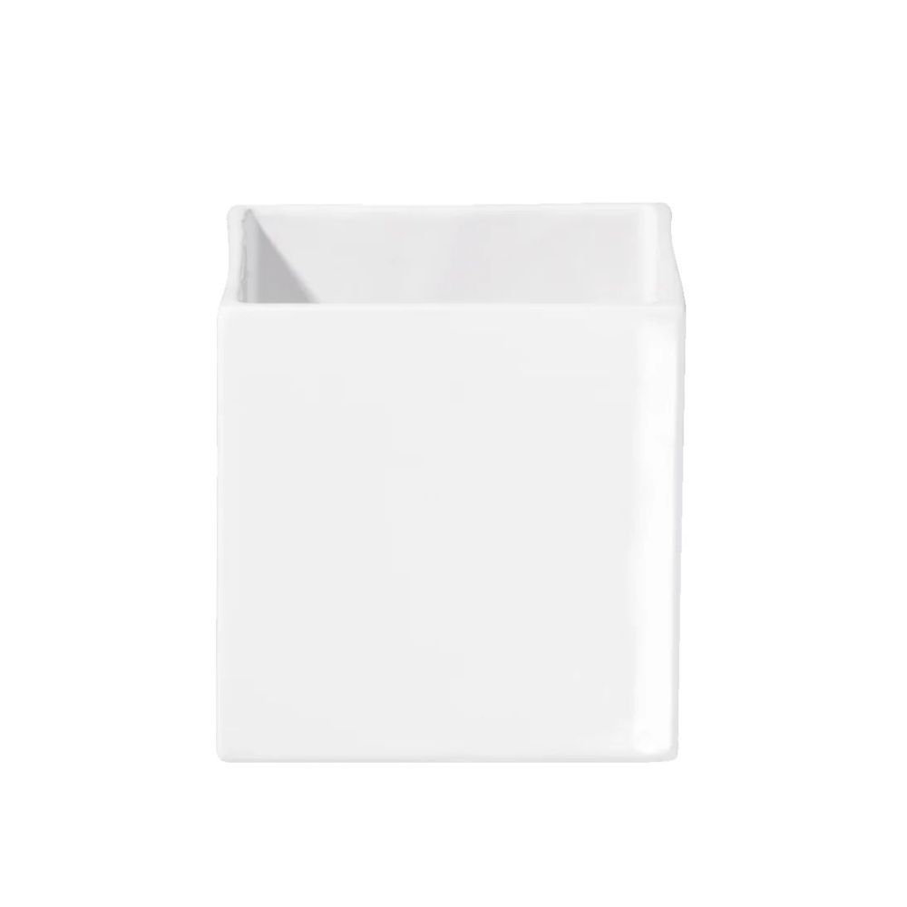 Übertopf 10 x 10 cm, weiss Kunst, Porzellan, Töpferei
