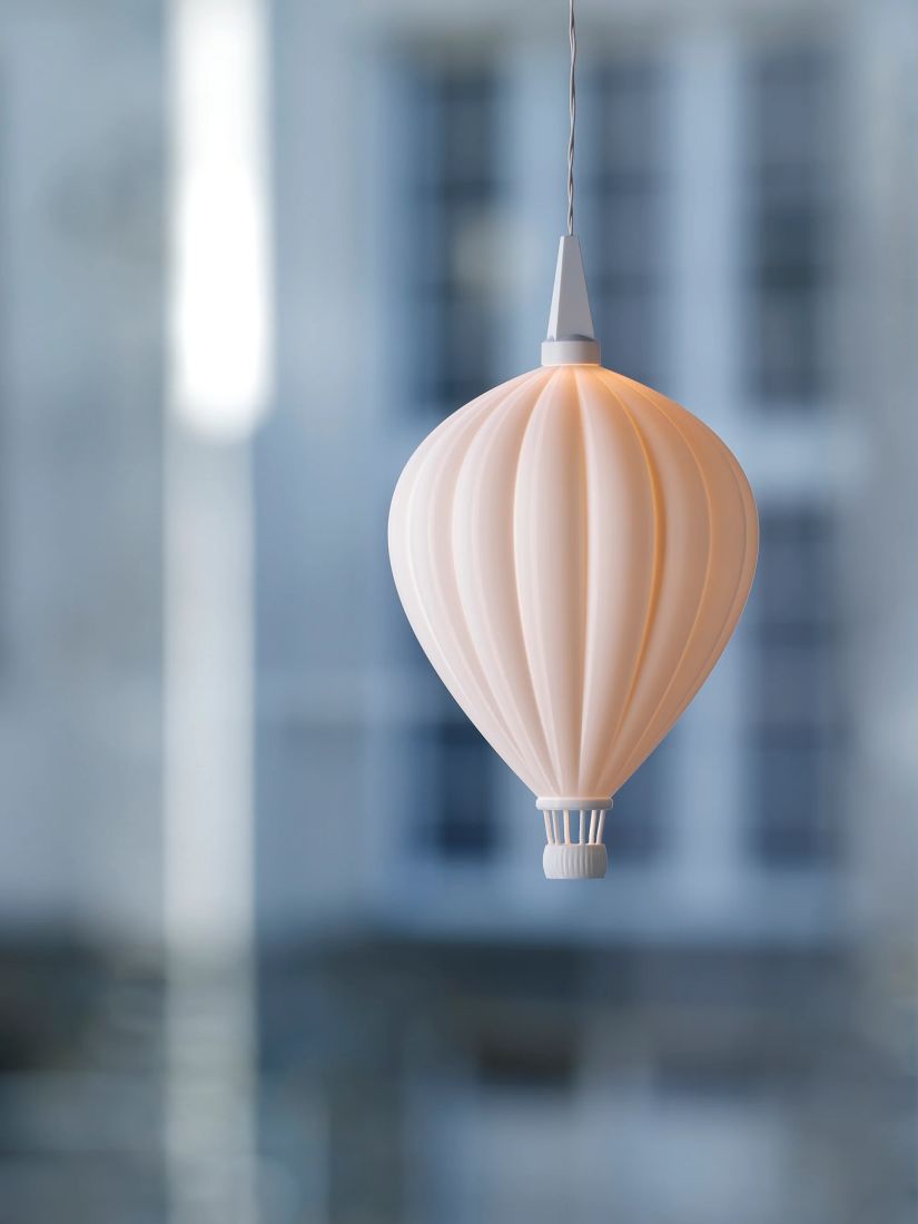 Luftballon, Lampe, Beleuchtung, Blush-Pastell, Hängeballon