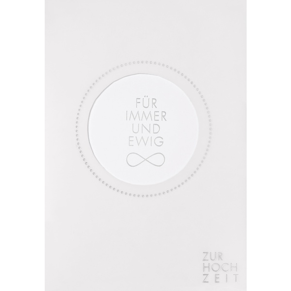 Transparente Hochzeitskarte "Hochzeit"