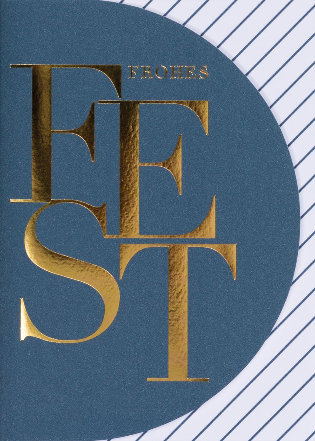 92087_result Typografie Streifenkarte "Frohes Fest"