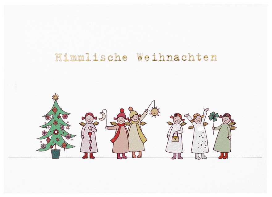 Weihnachtskarte "Himmlische Weihnachten" Person