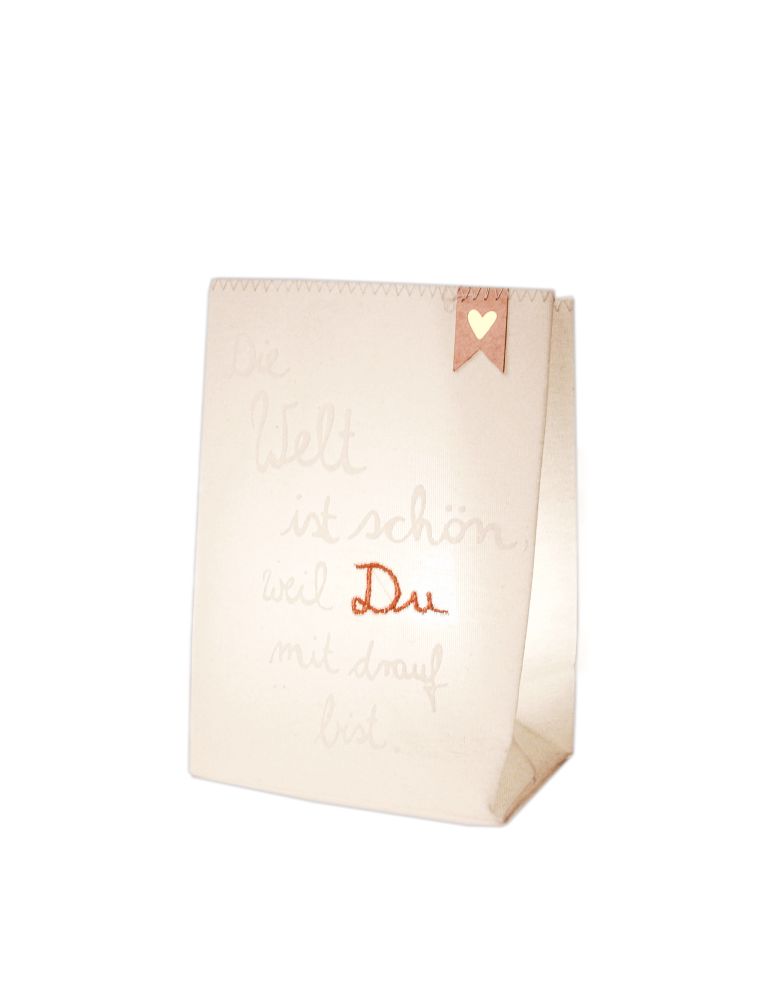 Lichtbeutel "Die Welt ist schön"