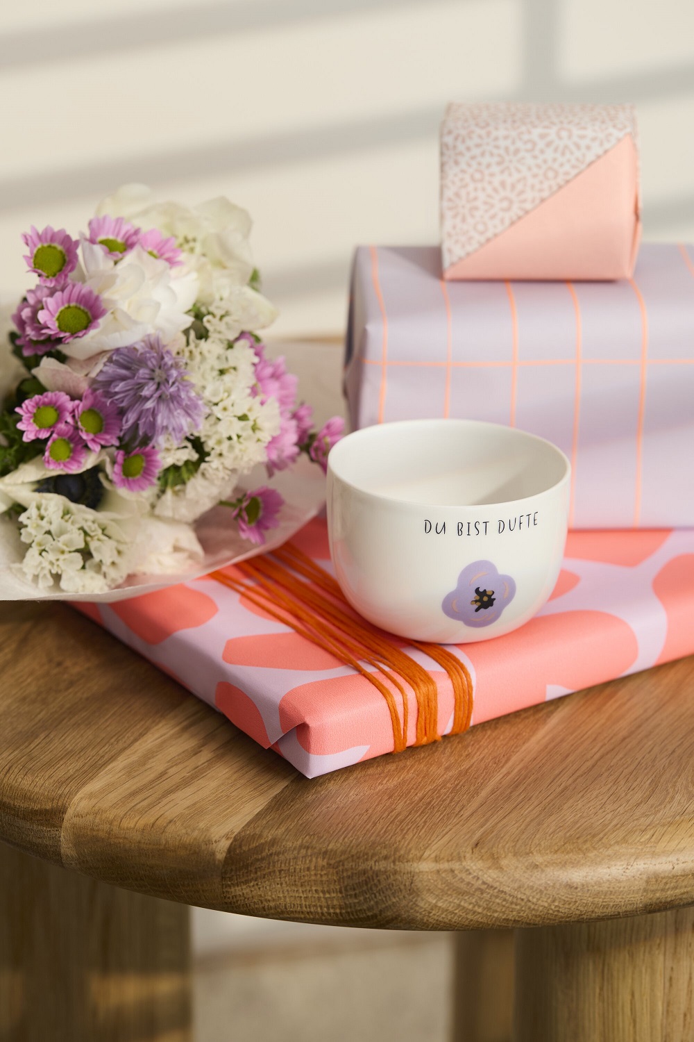 Mug, Kaffeetasse, Du bist Duft, Blumen, Geschenkset
