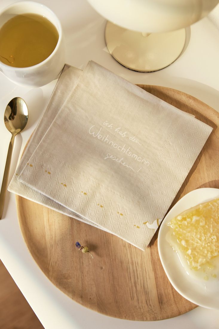 Serviette, Weihnachtsmann-Geschenk, Tischtuch, Papierserviette, Holzbrett