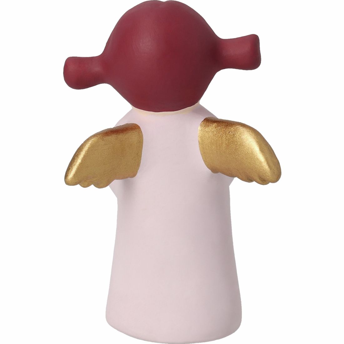 engel, figur, pink, goldene flügel, rote kopfbedeckung