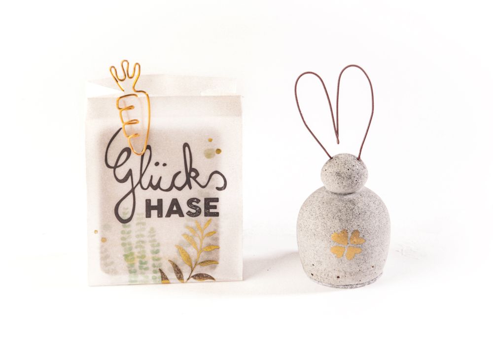 Pummelhase "Glückshase" Zubehor, Kunst