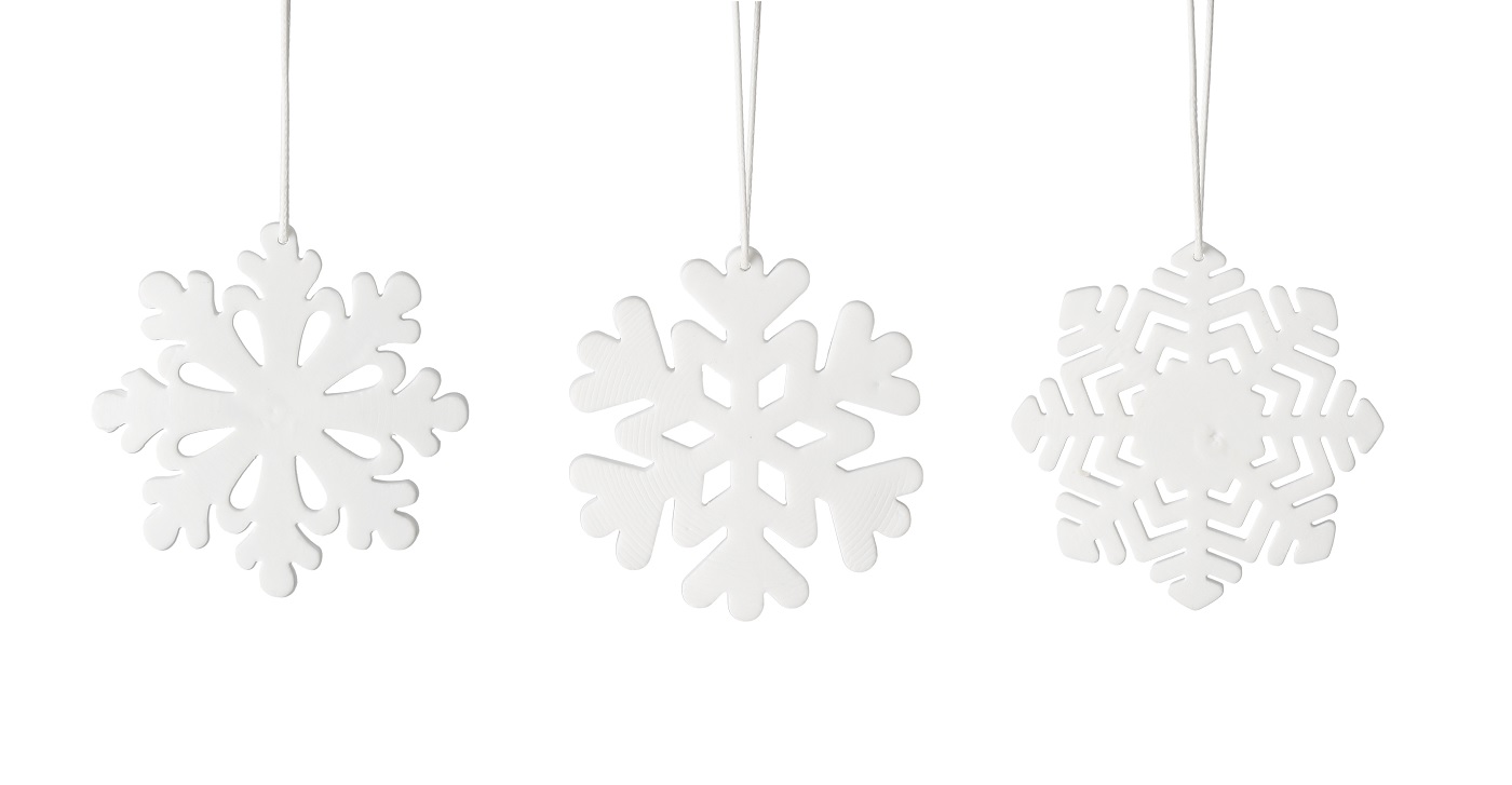 Schneeflocken 3er Set Leuchter, Lampe, Zubehör