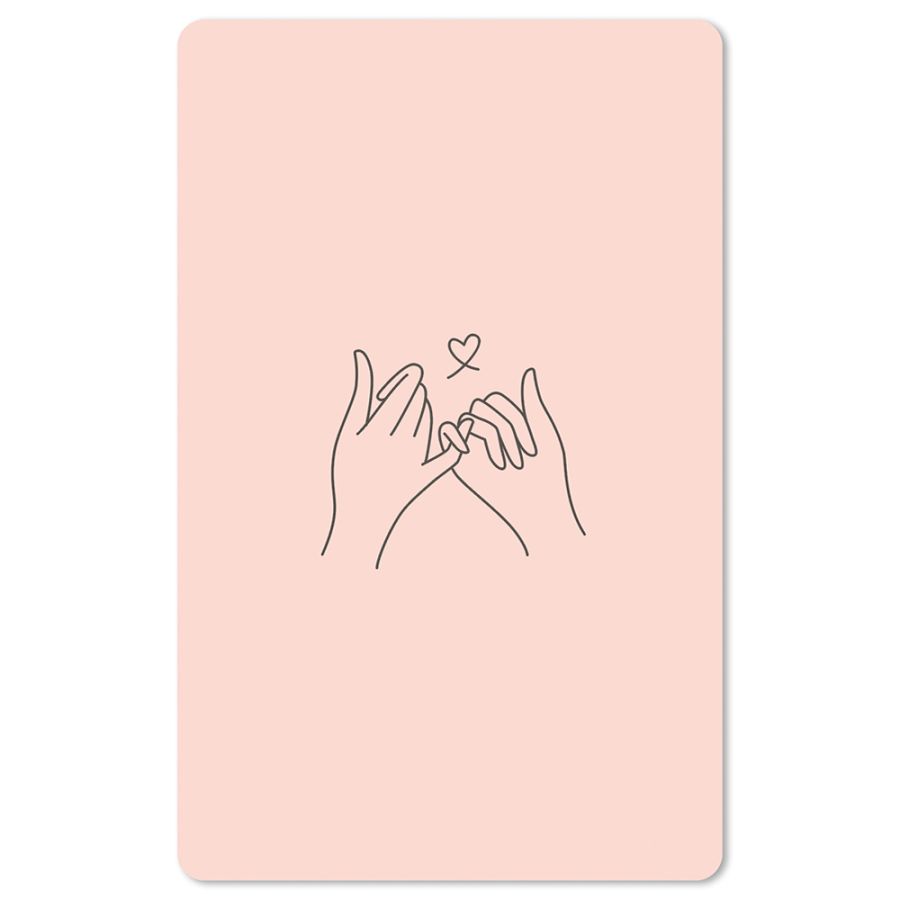 LC234_ergebnis Lunacard Postkarte "pinkie promise"