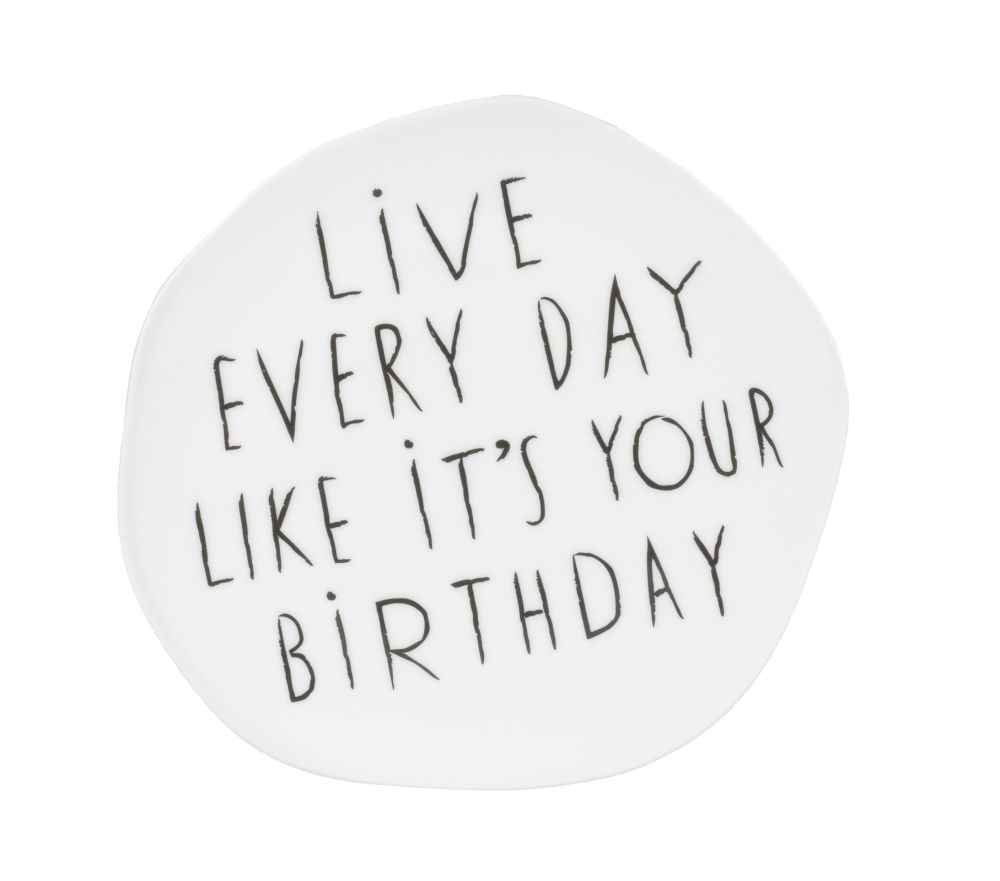 Mix & Match Teller klein "Live every day"