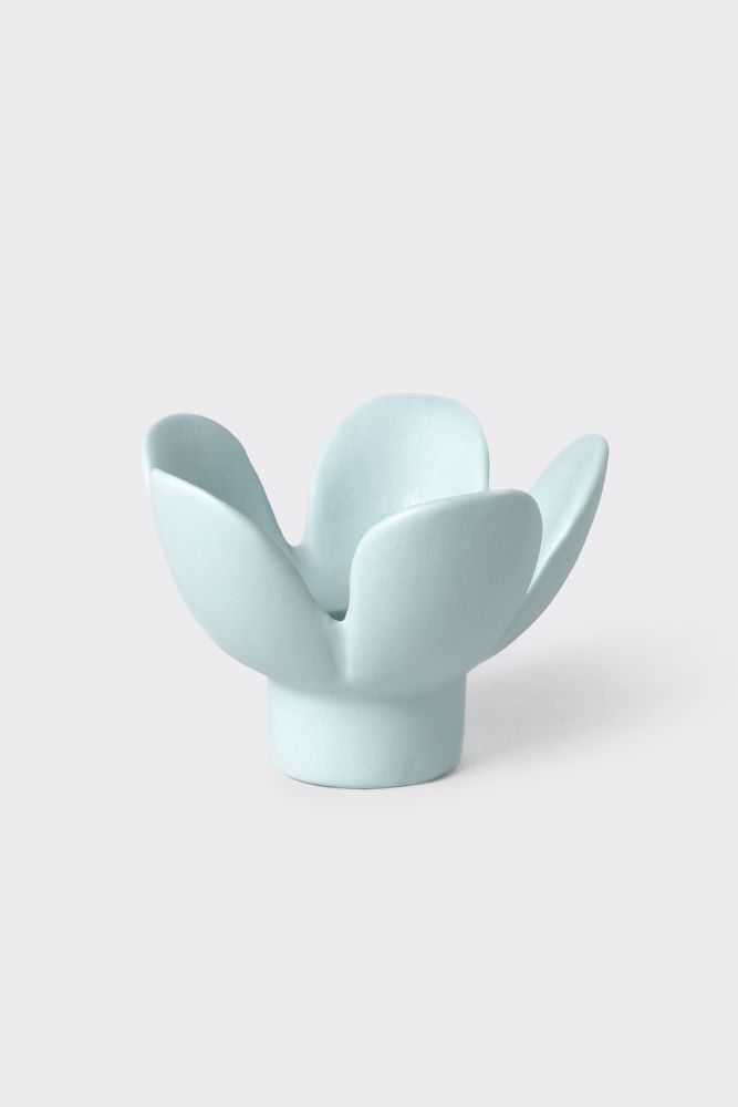Kerzenhalter Blume blau Porzellan, Töpferei, Suppenschüssel, Löffel, Hut