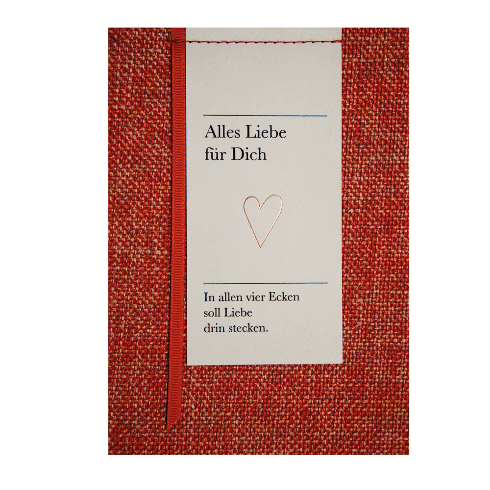 Poesiealbumkarte "Alles Liebe für Dich" im 12er Set