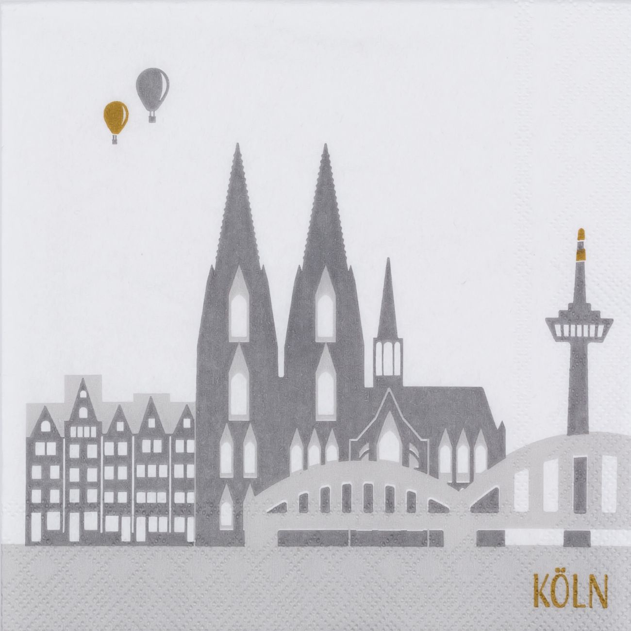 17425_result Cocktailserviette Stadtsilhouette Köln
