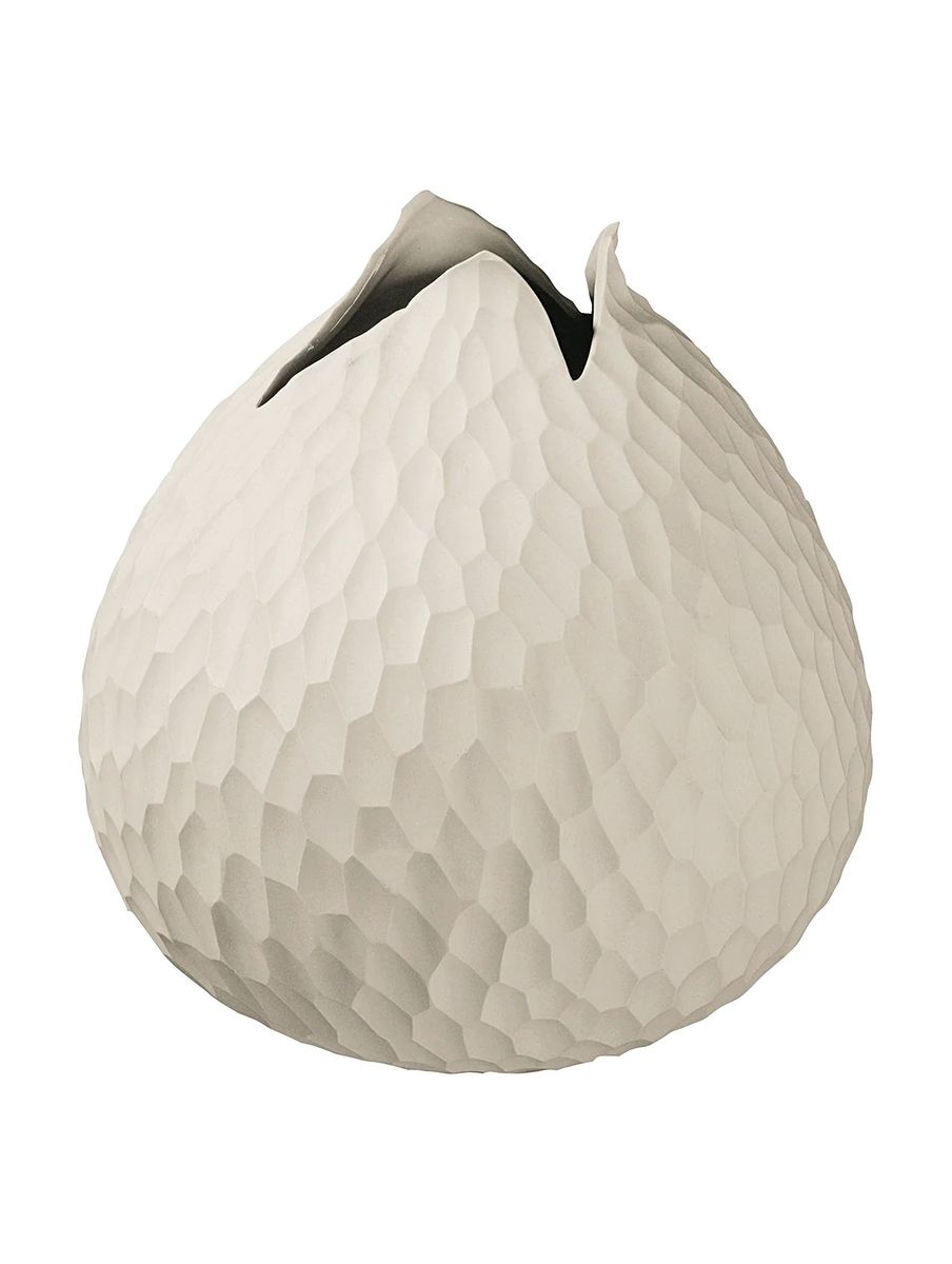 Carve Vase, natur, 18 cm Töpferei, Kunst, Porzellan, Papier