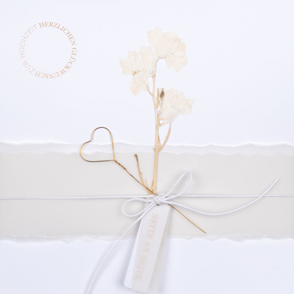 XL Hochzeitskarte "Seite an Seite"