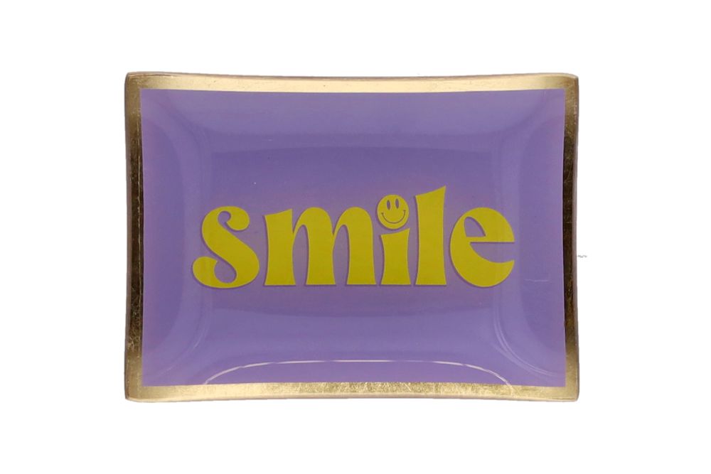 Love Plates, Glasteller "Smile" lila Zubehor