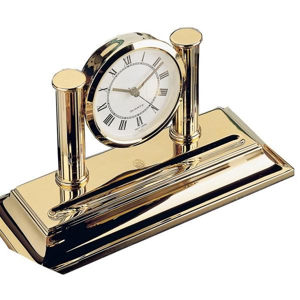 gross_elcascom662l_437964N4uUFa8hwVwl Uhr mit Stiftablage - 23-Karat vergoldet