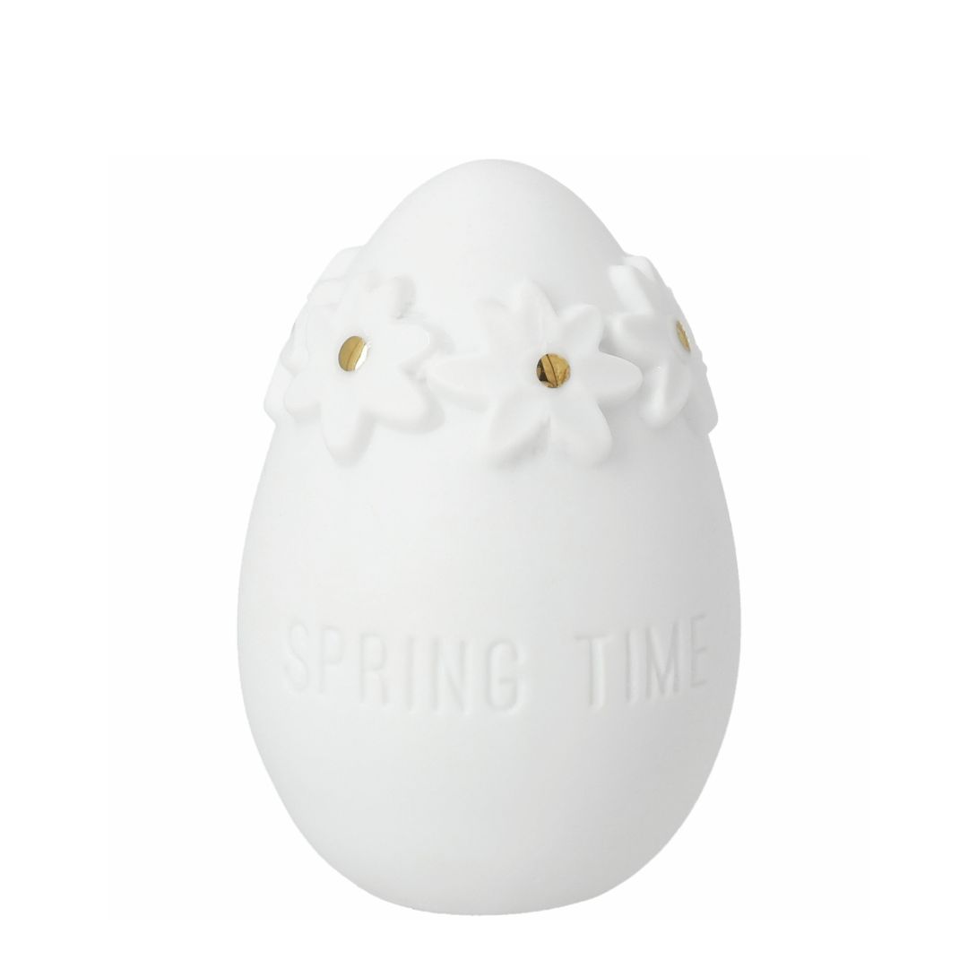 Porzellanei „Spring time“ von Räder Design – 3D-Osterdeko mit goldenem Decal