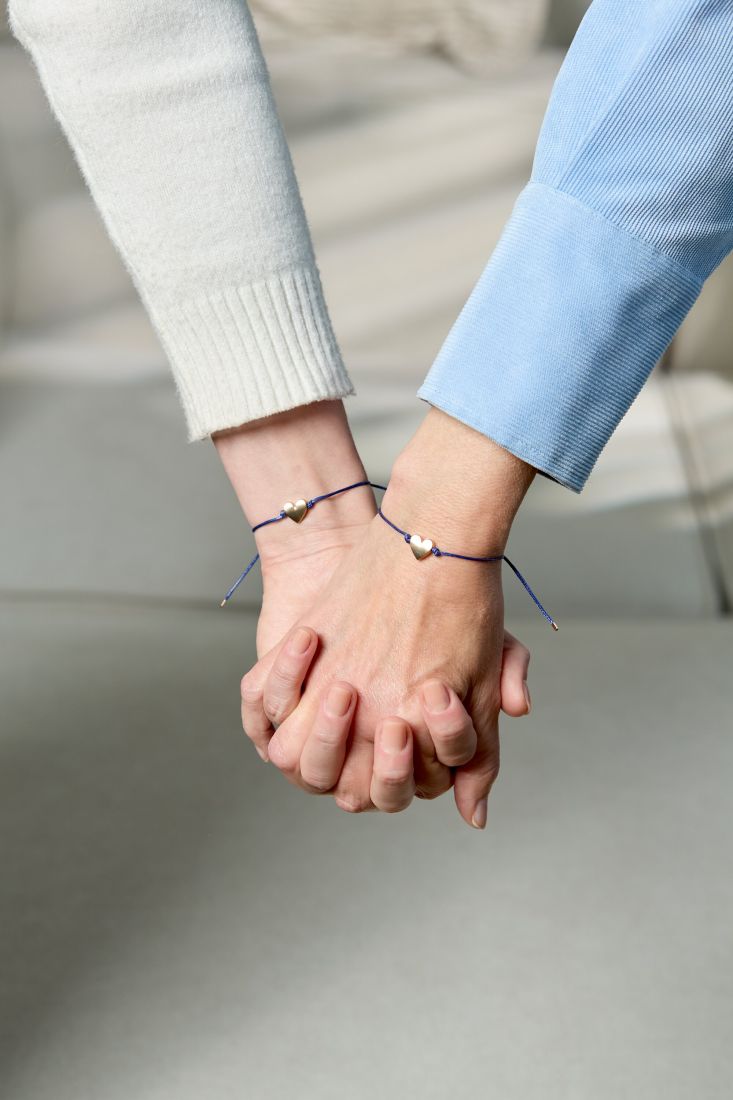 Armband, Herzanhänger, Halskette, Armschmuck, Kordelarmband