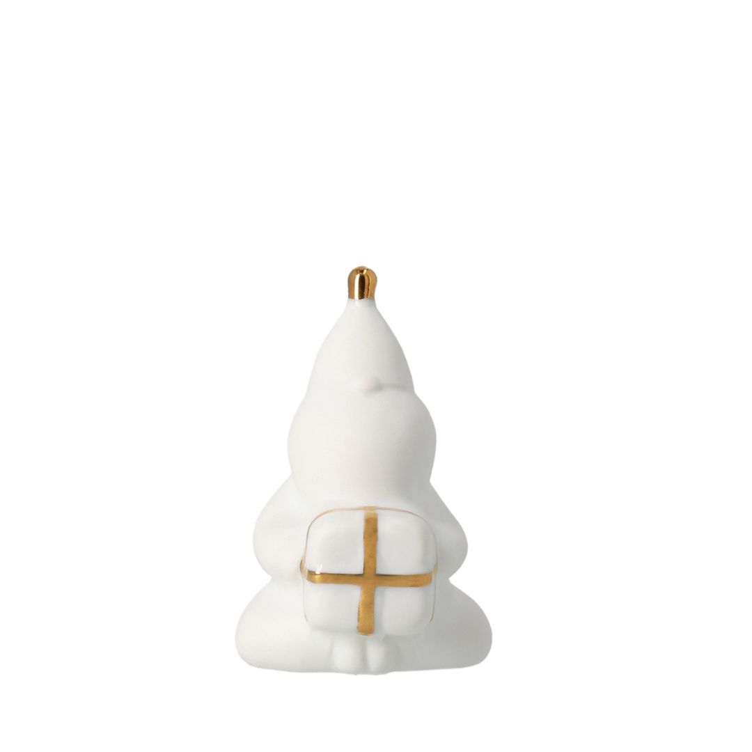 Santa Figur "Santa packt Geschenke" Kunst, Porzellan, Töpferei, Figur