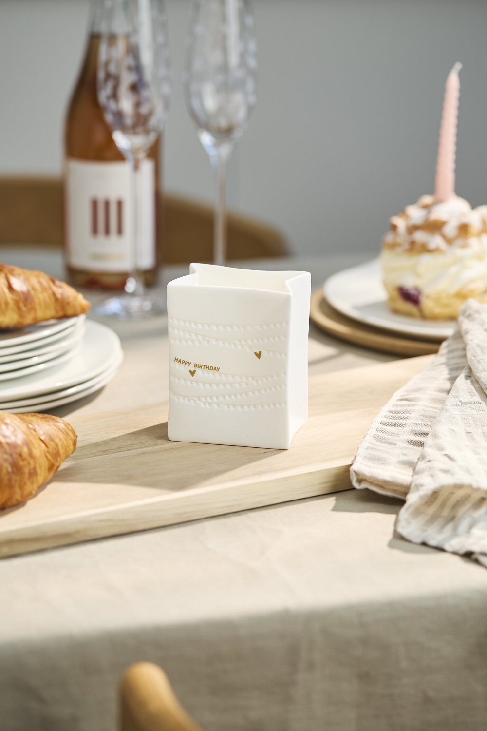 kerzenhalter, weißer kerzenhalter, geburtstag, geschenk, kerze licht