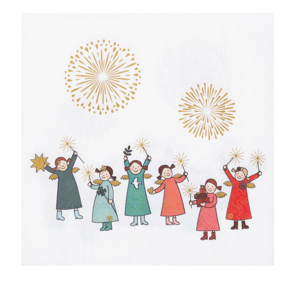 Serviette Himmlische Schwestern Edition 9 Person, Muster, Kunst, Zeichnen