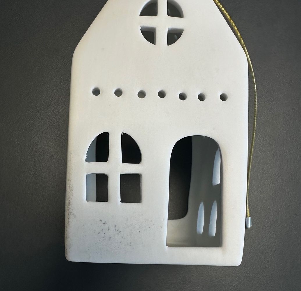 Haus, Model, Lampe, Porzellan, Dekoration