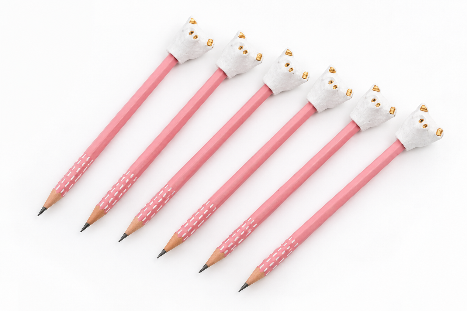 Bleistift, Pigmentstift, rosa, Tierkopf, Haustiermotiv