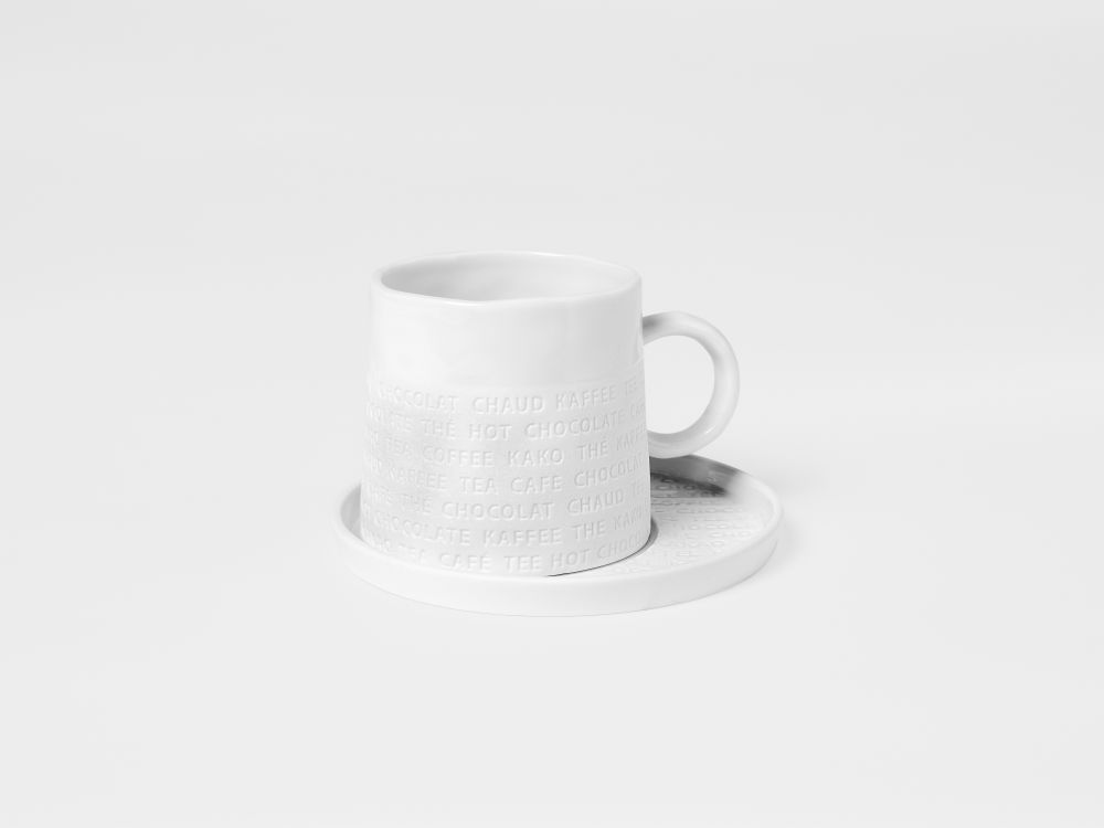 Raumpoesie Frühstück Tasse mit Untersetzer - Ohne Verpackung Pokal