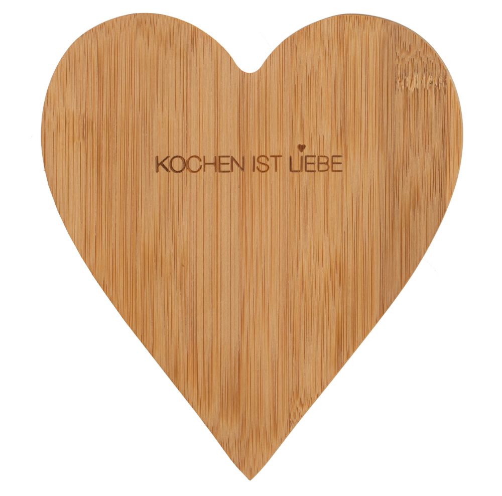 Herzbrett "Kochen ist Liebe"
