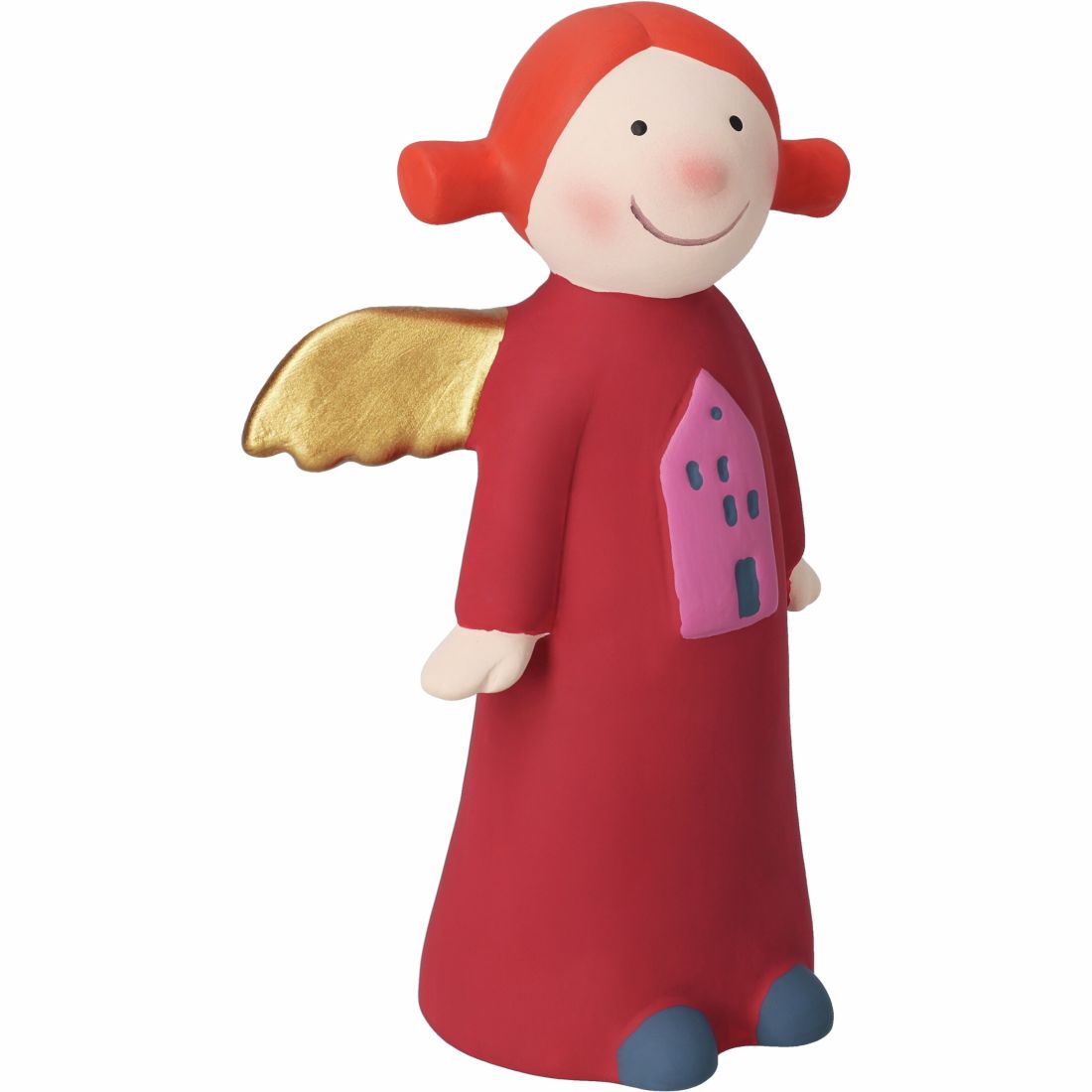 Engel, Figur, Kleiderrot, Flügel, Rosa Casa