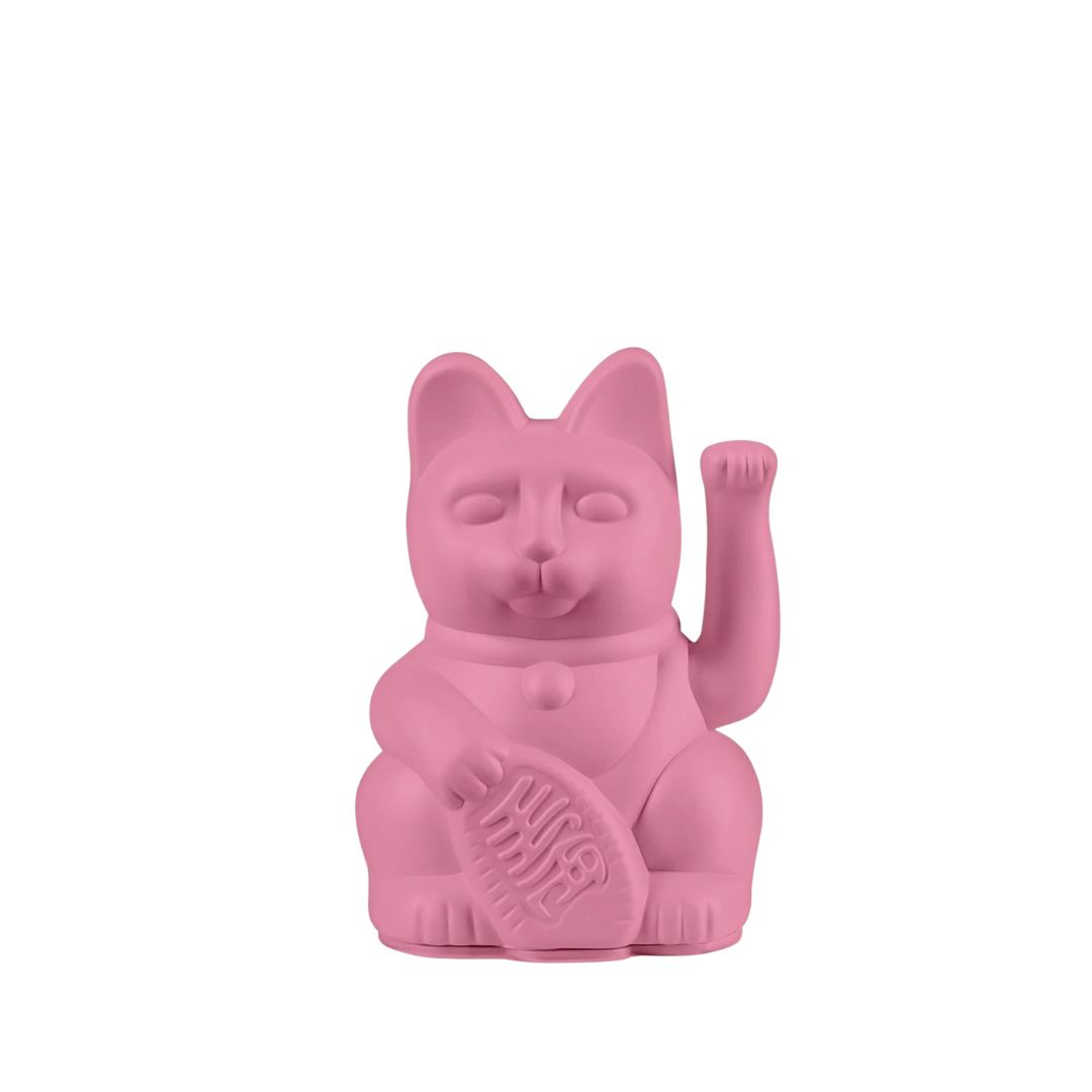 Mini Winkekatze "Lucky Cat Hot Pink" Rebellion Figur, Töpferei, Katze, Ägyptische Katze, Haustier