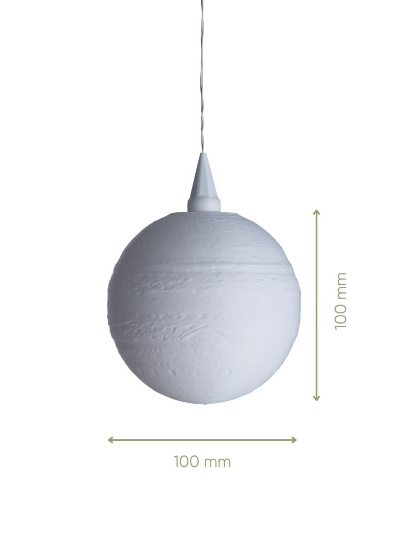 pendant, lampe, kugel, weiß, 100mm
