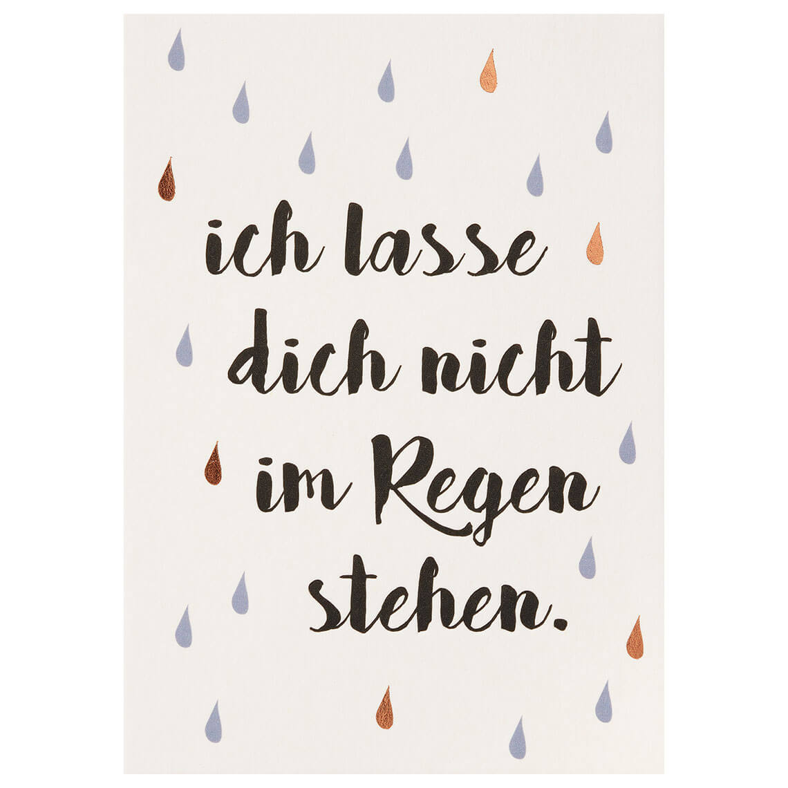 62921_postkarte_raeder-design Mein Lieblingsmensch Postkarte "Ich lasse dich nicht im Regen"