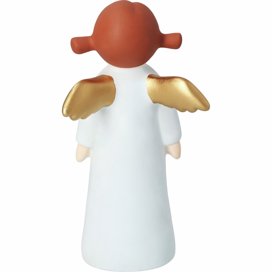Engel, Weiß, Goldene Flügel, Rundfigur, Figur