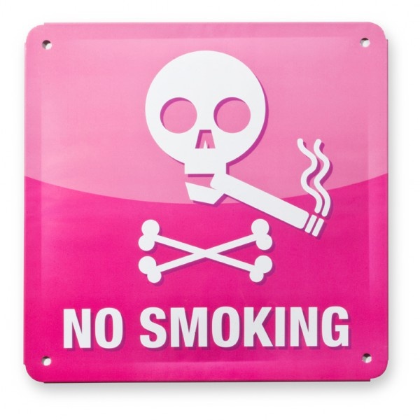 Metallschild "Smoke" Offline App