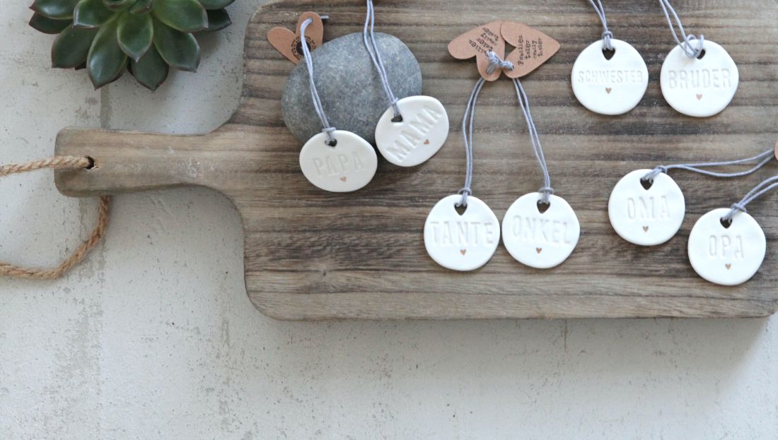 Namensanhänger, runde Anhänger, Herzsymbol, Silber Scheiben, Halskettenzubehör