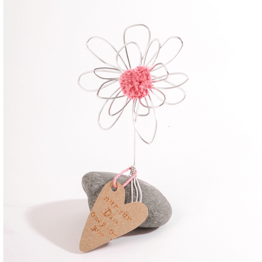 gof15274 Glücksblumen Steine, rosa