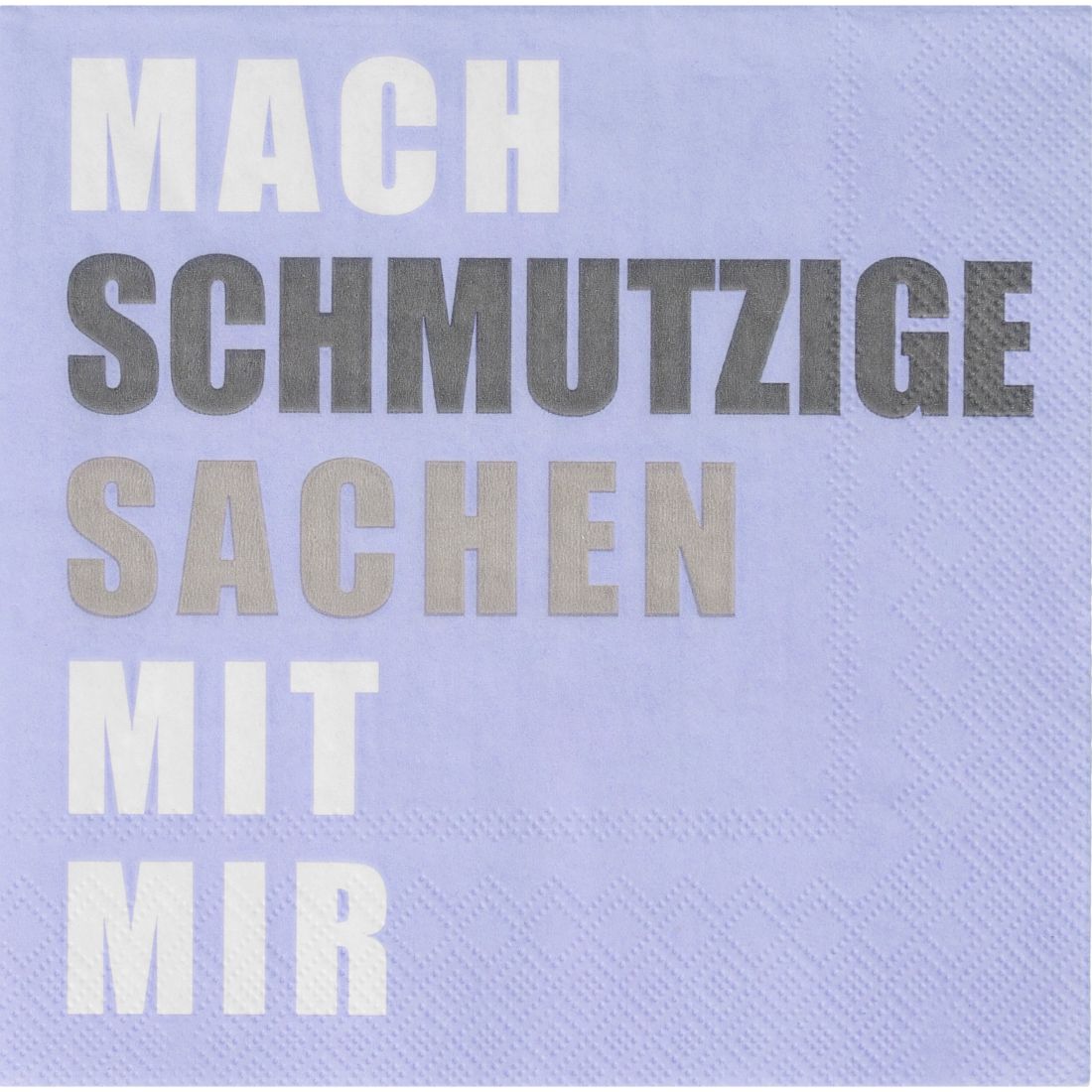 Packung mit 20 Stück räder Design Lunchservietten mit dem lustigen Spruch Mach schmutzige Sachen mit mir