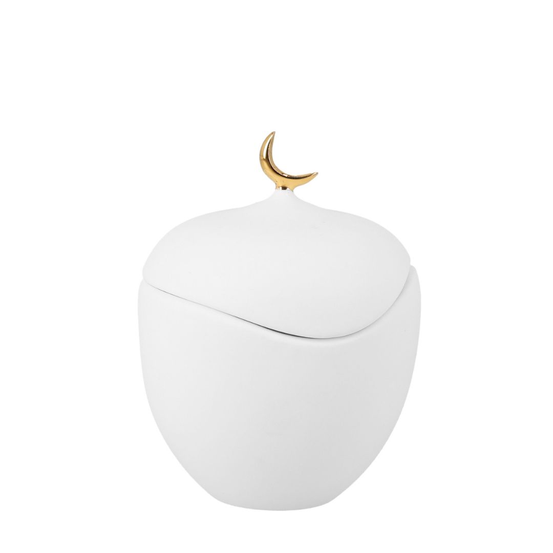 Dose "Mond" Töpferei, Porzellan, Hardware, Maus, Glas