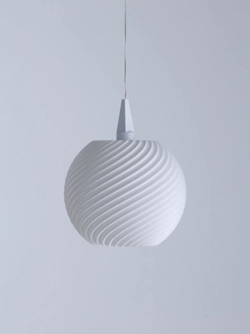 Hängelampe, Lampe, Pendant, Globus, Rändelung