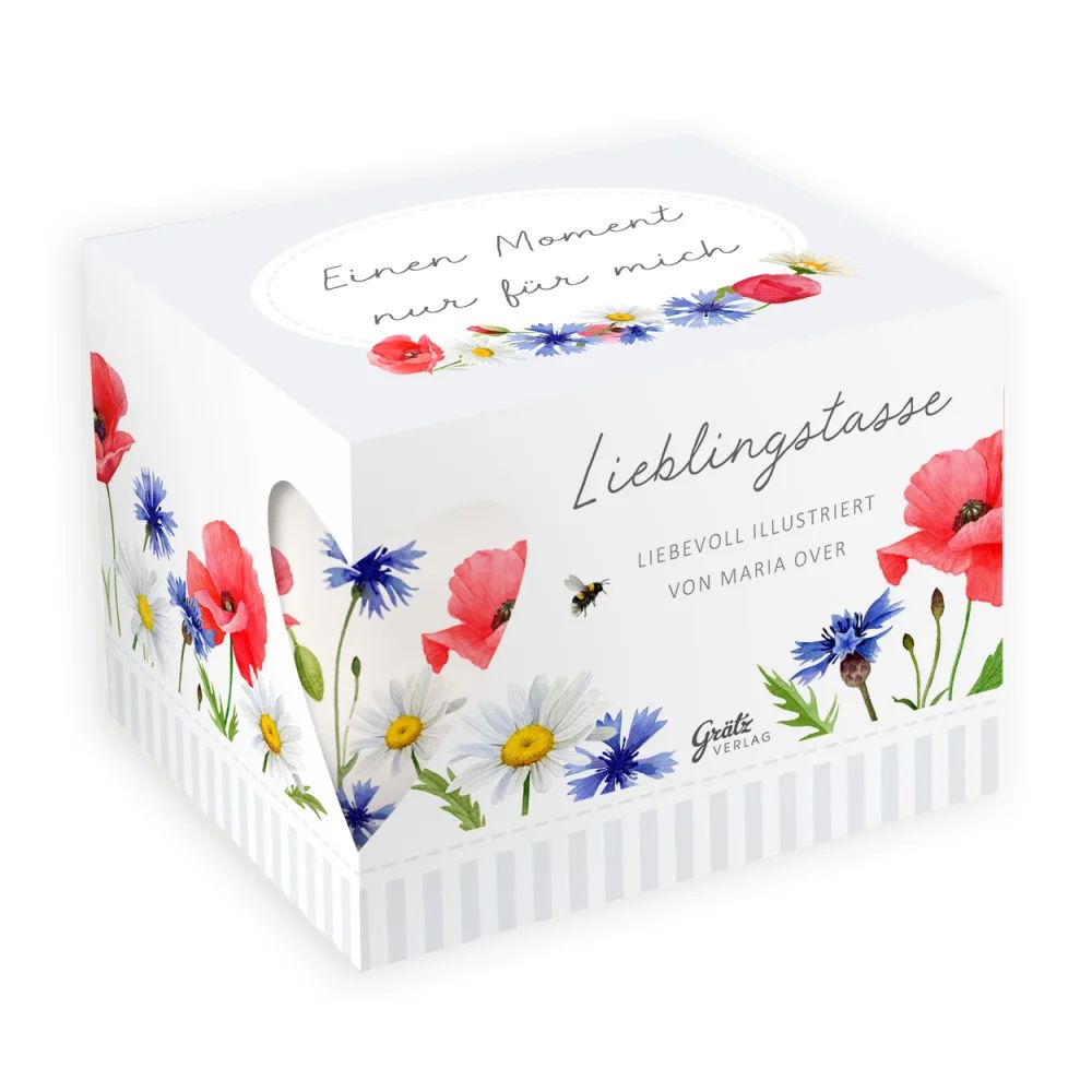 Porzellantasse Blumenmeer in der passenden Geschenkverpackung vom Grätz Verlag